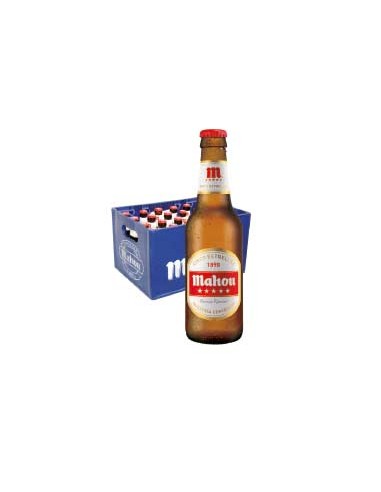 Cerveza Mahou 5 estrellas botellín 20 cl.