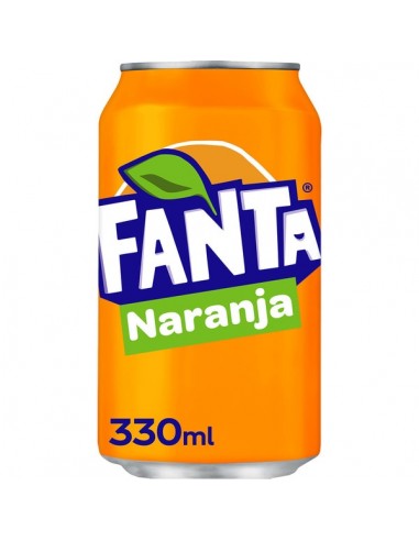 Fanta naranja lata 33 cl.