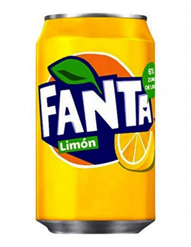 Fanta limón lata 33 cl.